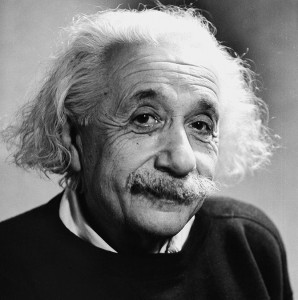 Albert Einstein in 1946. Portrait by photographer Fred Stein (1909-1967) who emigrated 1933 from Nazi Germany to France and finally to the USA.